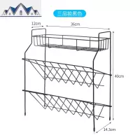 厨房置物架免打孔收纳架调料架家居用品铁艺多层调料品置物架落地 三维工匠