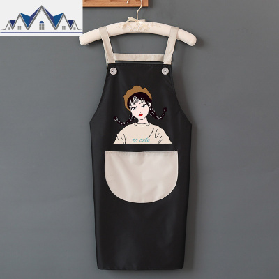 围裙家用厨房防水防油可爱日系女韩版时尚背心式大人印字定制logo 三维工匠