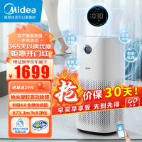 美的(Midea)[星澈空气护理机]空气净化器除甲醛空气净化器除烟味异味除菌六重净化家用新风机KJ600G-RX600