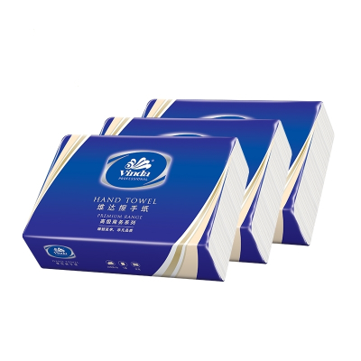 维达(Vinda)高级商用纸巾擦手纸酒店干手纸卫生纸1层200抽x9包整箱三折f1