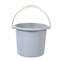 手提水桶桶加厚宿舍学生装储水收纳洗衣圆桶家用小号小桶 灰色