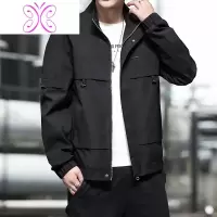 YUANSU男士工装夹克2020春秋季新款韩版潮流棒球上衣服运动休闲宽松外套夹克
