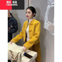 YIBUSHENG新中式国风短外套女新款2023时尚气质女装高级感别致盘扣外套