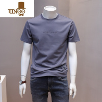 YANXU男士短袖t恤衫2022年夏季新款韩版青年流行日常圆领半袖上衣