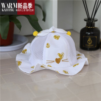 SHANCHAO婴儿帽薄款6-24个月遮阳太阳帽男女宝宝渔夫帽1岁透气