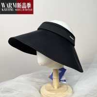 SHANCHAO环绕式空顶帽防uv无顶渔夫帽可折叠 女大帽檐紫外线夏天护脸