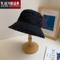 SHANCHAO渔夫帽女夏薄款大檐可折叠短发遮阳帽夏季韩版太阳帽子女遮脸