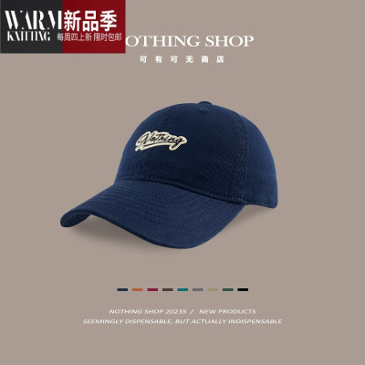 SHANCHAONothing shop 镇店之宝 设计字母棒球帽鸭舌帽大头围帽子