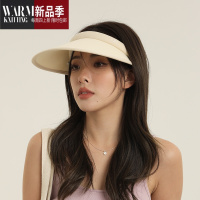 SHANCHAO新款遮阳帽女夏季UV帽子女冰丝空顶遮脸发箍太阳帽潮