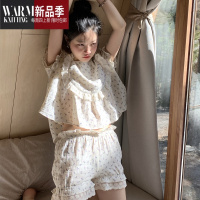 SHANCHAO吸吸购物中心夏季2023年新款睡衣套装套薄款家居服睡裙女