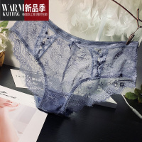SHANCHAO买3送1欧美 睫毛蕾丝内裤女士性感时尚镂空透明诱惑底裤裆