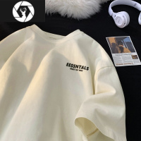 HongZun液态棉短袖T恤男夏oversize美式复古衣服320gt桖半袖