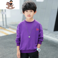 YueBin男童长袖t恤棉2020秋装新款儿童圆领卫衣中大童打底衫韩版潮童T恤童