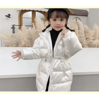 YueBin免洗亲子亮面2020新款洋气儿童羽绒服中长款小童女童冬装宝宝外套外套童