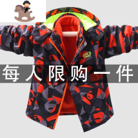 YueBin男童冲锋衣三合一2020新款儿童外套春秋冬款洋气加绒可拆卸上衣外套童
