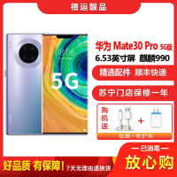 [二手95成新]华为Mate30 Pro 4G 星河银8G+256G全网通 麒麟990智慧芯片全面屏移动联通电信5G手机