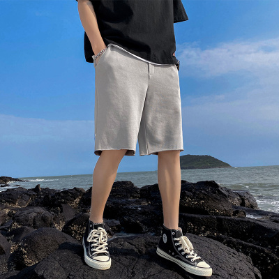 白渠短裤男士2021年夏季宽松休闲运动潮牌中裤韩版潮流外穿五分沙滩裤JC.S208