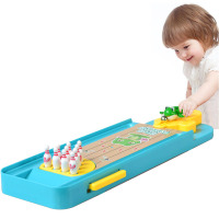 互动玩具迷你青蛙保龄球台桌面游戏儿童玩具射台 亲子热卖