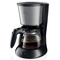 Philips/飞利浦咖啡机 HD7762/00 家用 全自动浓缩滴漏式咖啡机豆粉两用 银黑 咖啡机旋涡科技HD7457