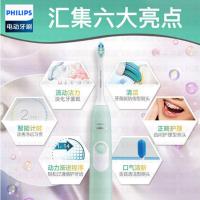 飞利浦(Philips) 电动牙刷 HX6213/60 成人充电式 31000频次声波震动 智能计时呵护牙龈