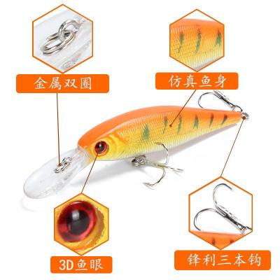 路亚饵米诺浮水潜水假饵响珠淡水翘嘴鲈鱼鳡鱼海钓海鲈鱼仿真鱼饵