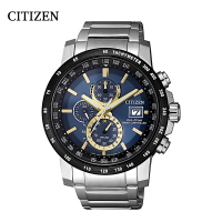 国行 西铁城(CITIZEN)手表男表光动能多局电波表自动对时商务男士腕表 AT8124-83M