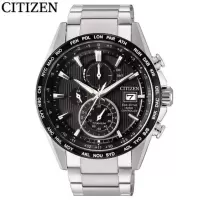 国行 西铁城(CITIZEN)光动能电波万年历多功能休闲商务运动男表AT8154-82E