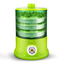 豆芽机古达-全自动家用三层大容量智能生发豆苗机芽苗机 绿色三层