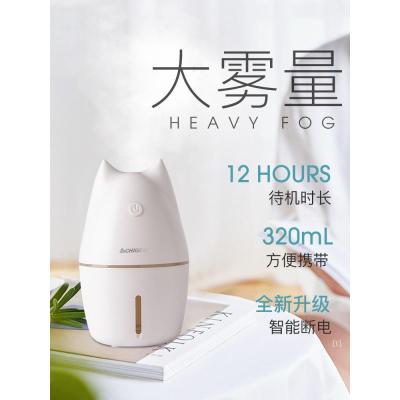 志高（CHIGO）加湿器家用空气卧室学生宿舍小型桌面办公室迷你USB便携式 丝滑白