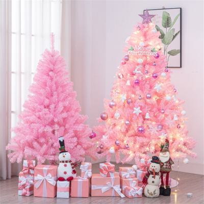 米魁粉色圣诞树圣诞节装饰家用摆件1.2米1.5米1.8米ins网红圣诞树套餐