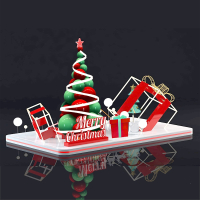 邦可臣户外圣诞节装饰创意网红圣诞树摆件商场橱窗酒店美陈新年场景布置