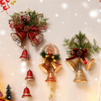 年铃铛圣诞节装饰挂件摆件场景布置圣诞树装饰创意小花环
