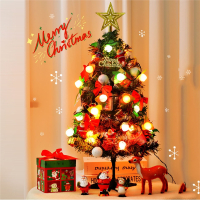 半只橙子桌面圣诞树家用圣诞节礼物儿童小礼品装饰品摆件小型迷你发光小树