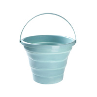 阿斯卡利(ASCARI)手提家用可折叠洗澡桶水桶塑料桶便携式旅行洗衣桶储水桶户外车用 蓝色10L