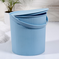 阿斯卡利(ASCARI)可坐塑料桶带盖水桶凳子桶玩具桶洗车桶钓鱼桶垃圾桶储物洗菜米桶 [加厚小号]坐高20厘米卡兰