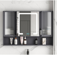 藤印象智能浴室镜柜卫生间单独挂墙式带感应灯美妆镜子背收纳组合太空铝