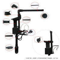 闪电客水泵鱼缸水族箱潜水泵抽水泵带除油膜支架滤板弯头