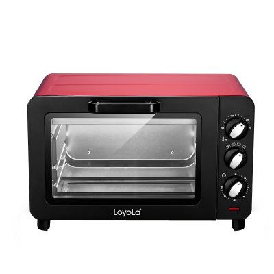 Loyola/忠臣 LO-15L电烤箱家用烘焙多功能全自动小烤箱小型烤箱(红色)