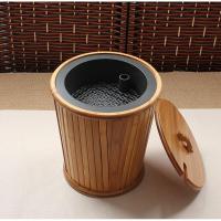 茶具茶渣桶带内胆带盖大号废茶水垃圾桶茶盘接水排水桶圆型