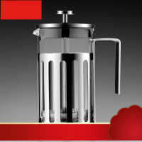 304不锈钢法压壶滤压泡茶壶冲茶器 耐高温玻璃咖啡壶 冲茶壶