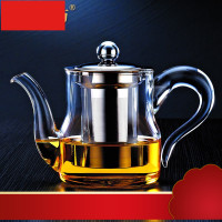 工坊 耐高温加厚玻璃茶壶不锈钢过滤内胆泡茶壶红茶花茶茶具