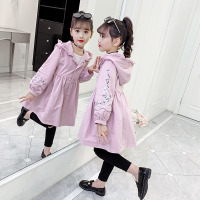YUANSU女童网红春秋外套秋装2020新款韩版洋气儿童秋季中大童时髦风衣潮风衣