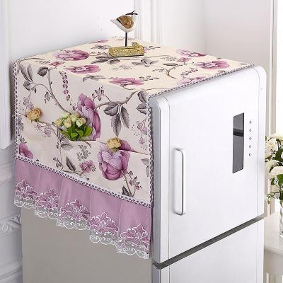冰箱盖布洗衣机电视机罩防尘罩床头柜罩冰箱巾盖巾小桌布防尘盖巾