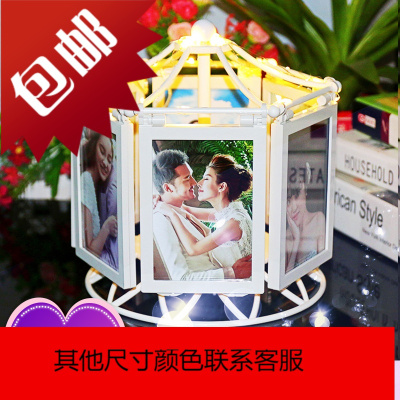 创意DIY手工定制照片相册相框摆台婚纱照结婚纪念日生日女生
