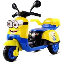 小人儿童电动摩托车三轮车男女宝宝玩具车小孩遥控可坐人电瓶车[3月20日发完]