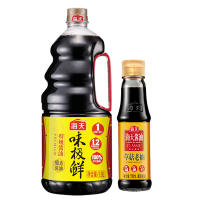 （厂家直营店）海天 味极鲜特级生抽酱油1.9L+海天菇老抽150ml（正品）