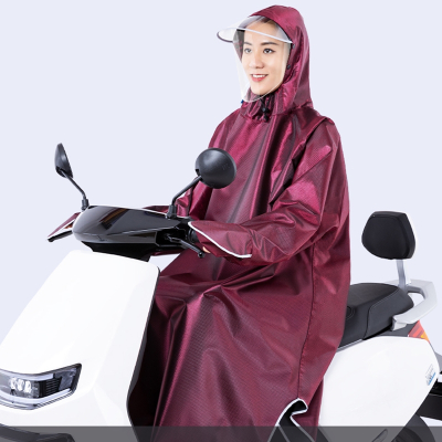 电动摩托车雨衣古达男女士成人长款全身带袖单人骑行电瓶车雨披