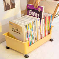 桌下书本收纳盒米魁带滑轮书包可移动书箱装放书籍箱学生宿舍箱子