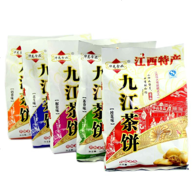 江西特产 江茶饼华高茶饼点心饼干食传统糕点 桂花味/320克X5袋