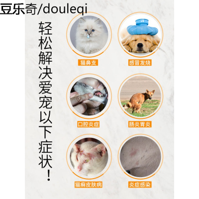 猫鼻支狗狗猫咪感冒药尿路感染宠物阿莫西林口炎猫支鼻片